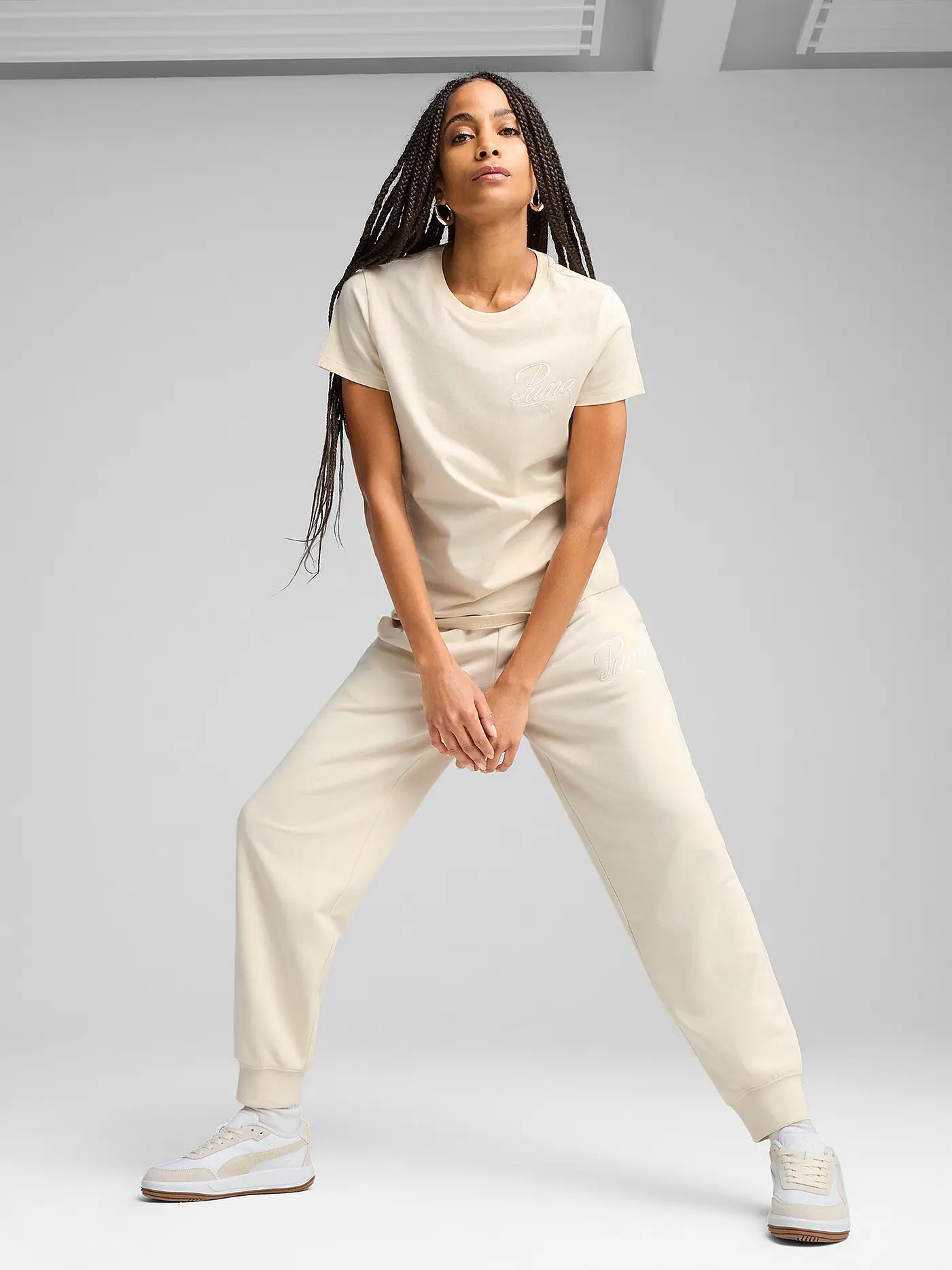 PUMA | Damen T-Shirt  ESS SCRIPT | 
